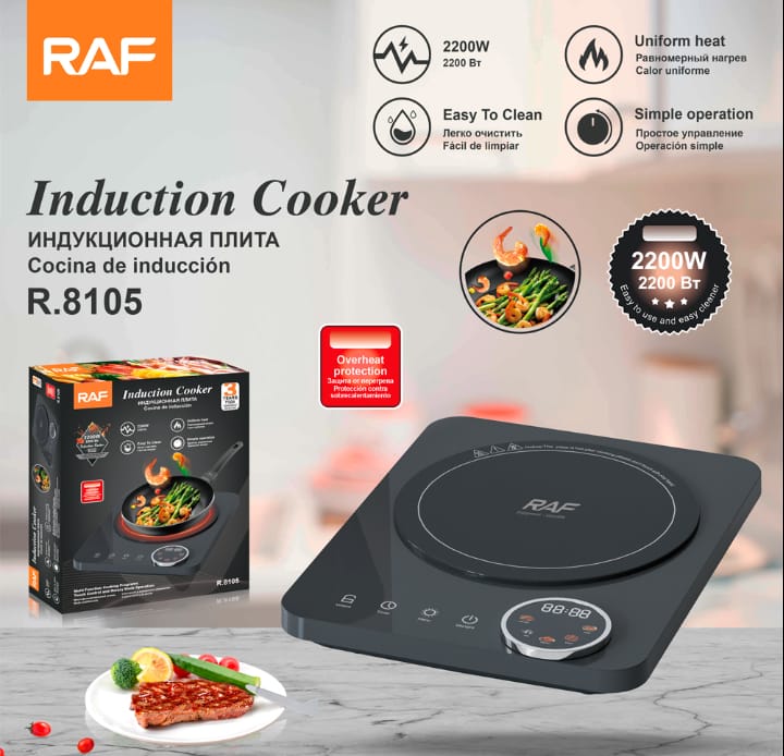 COCINA DE INDUCCION RAF R.8105 DE 2200W