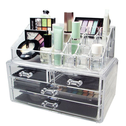 JOYERO COSMETIQUERO ACRILICO DE  4 , CAJONES