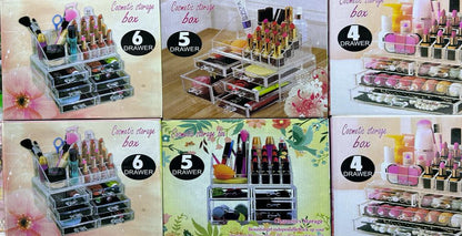 JOYERO COSMETIQUERO ACRILICO DE  4 , CAJONES