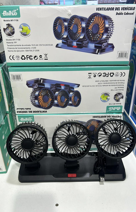 VENTILADOR DE AUTO DE 3 CABEZALES