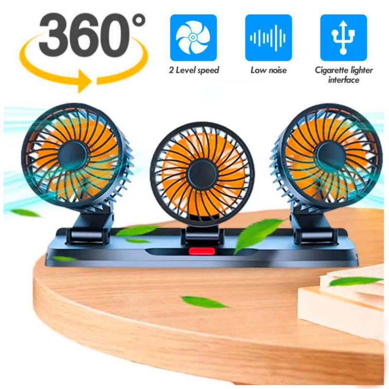 VENTILADOR DE AUTO DE 3 CABEZALES