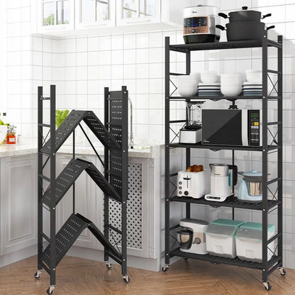 ESTANTE PLEGABLE DE 5 NIVELES DE METAL
