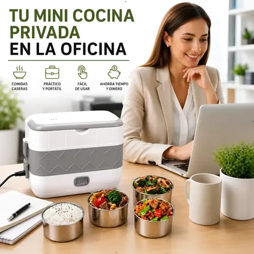 Lonchera eléctrica portátil - tu mini cocina en la oficina