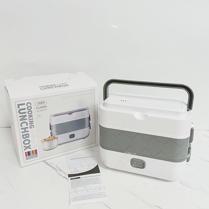 Lonchera eléctrica Cooking Lunchbox con caja y manual de instrucciones