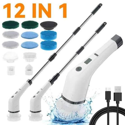 CEPILLO ELÉCTRICO DE LIMPIEZA 12 EN 1 RECARGABLE USB TIPO-C 25W