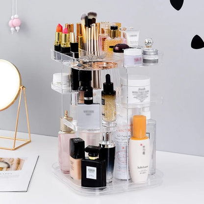 ORGANIZADOR DE COSMÉTICOS 360 ACRÍLICO GIRATORIO